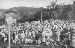 Jamaica c1910 Postcard Mandeville Market