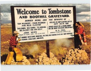 Postcard The Town Too Tough To Die, Tombstone, Arizona