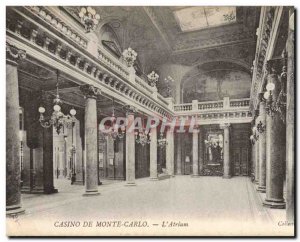 Old Postcard Monte Carlo Casino L & # 39atrium