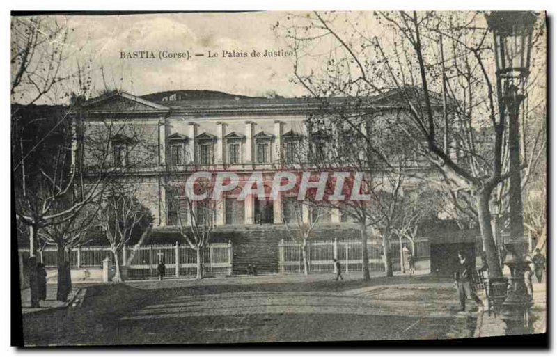 Postcard Old Courthouse in Bastia Corsica