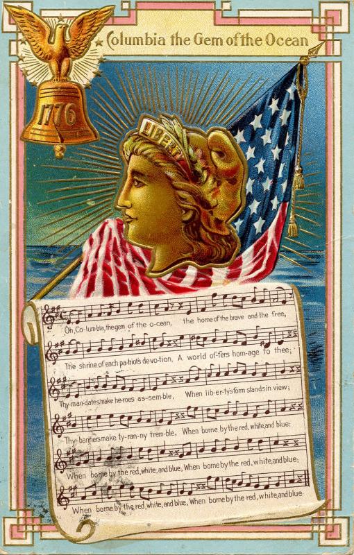 Columbia the Gem of the Ocean, National Song Series (Winsch)  (Music, Lyrics)