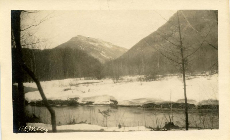 NH - Crawford Notch,  Winter of 1931. Saco River (5.75 X 3.75)