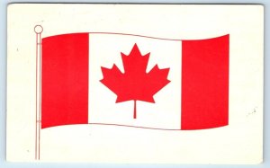 Canadian Flag PM QUEBEC 1965 Postcard