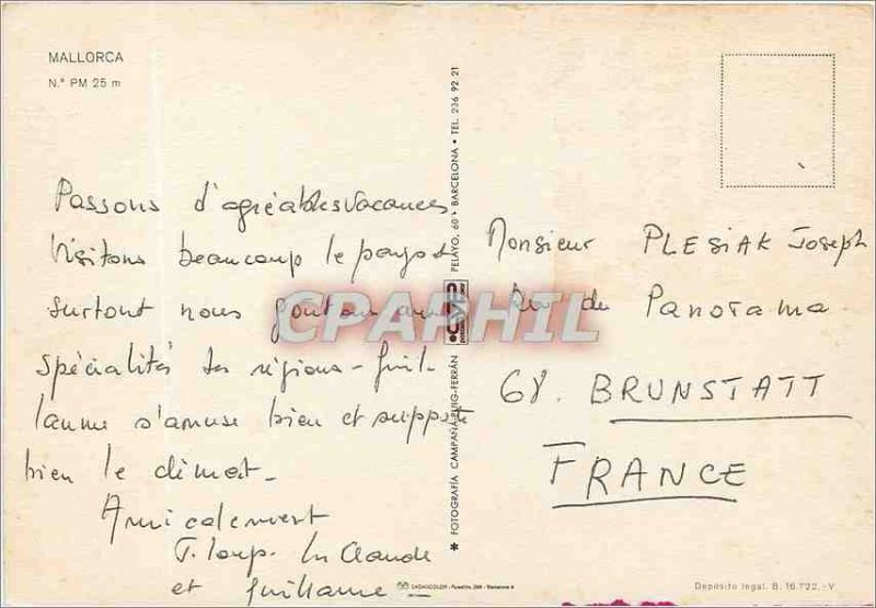 Postcard Modern Mallorca