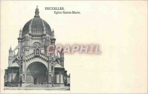 Brussels Old Postcard St. Mary