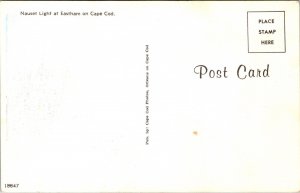 Nauset Light Eastham Cape Cod Lighthouse Vintage Unposted Postcard 