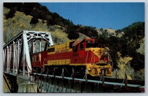 Eureka Southern Train Railway RR Railroad Train Locomotive  Postcard