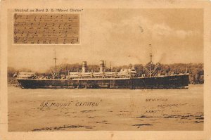 S S Mount Clinton Freighter Ship 