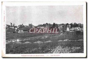 Old Postcard Army Postcard Old Gerbeviller The Martyrdom view Generale