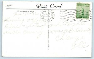 WHITES CREEK, Tennessee TN~ Roadside STONE'S CABINS Motel 1942 Postcard