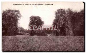 Old Postcard Ermenonville (Oise) Chateau La Cascade Park