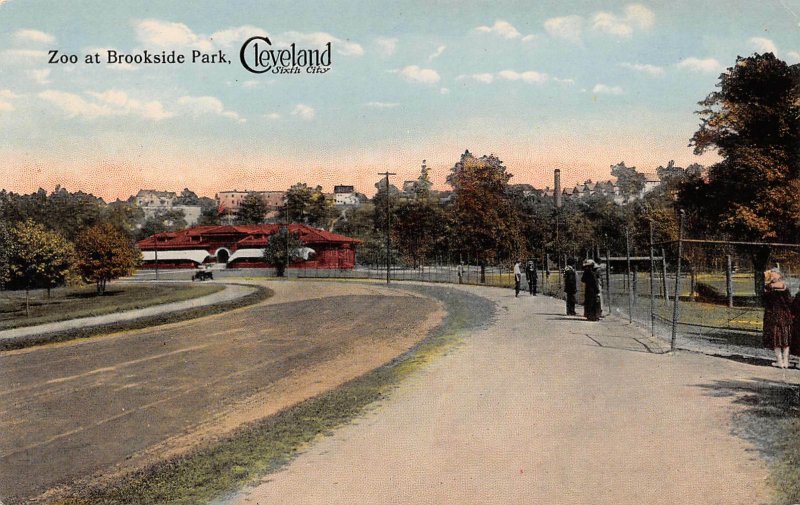 LPS16 Cleveland Ohio Brookside Park Zoo Vintage Postcard 