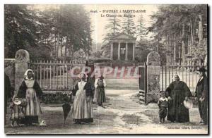 Old Postcard D Auray Sainte Anne Le Champ Des Martyrs Foklore Costume Headdre...