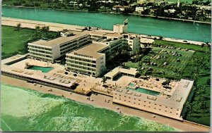 Vtg Miami Beach Florida FL Montmartre Hotel 1960s Chrome View Postcard