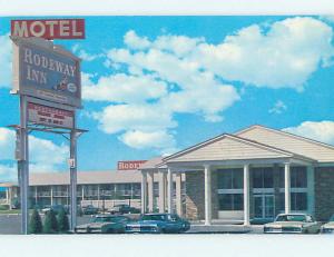 Unused Pre-1980 OLD CARS & RODEWAY INN MOTEL Provo Utah UT L1119