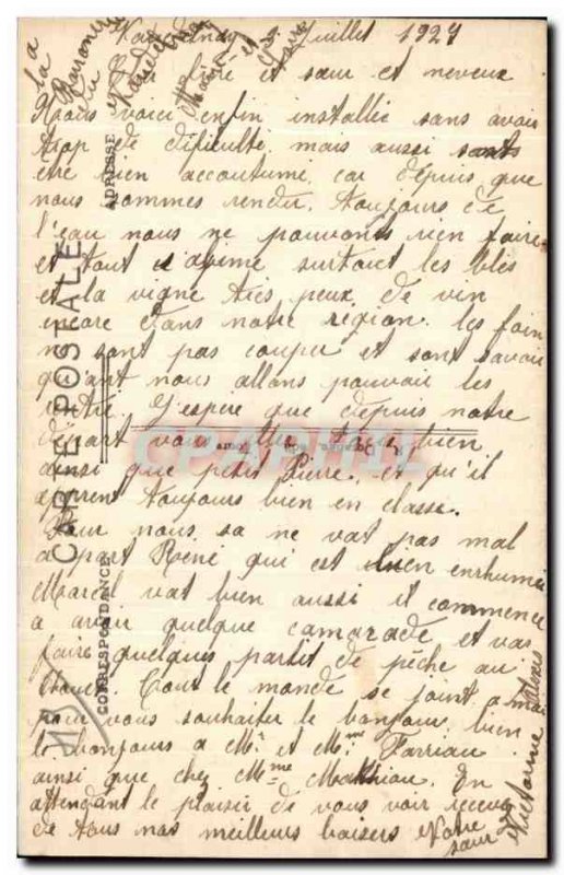 Old Postcard The castle Montreuil Bellay