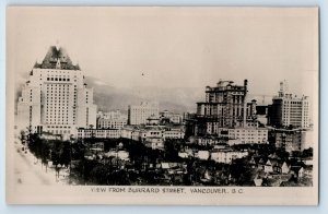 C. 1910 View From Burrard Street Vancouver RPPC Postcard F144E