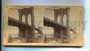 3120718 USA NEW YORK Brooklyn Bridge near view OLD Underwood