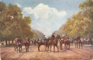 Hyde Park. In the Row. Horses Tuck Oilette Hyde Park  Ser. PC # 7224