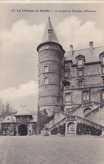 France Le Chateau de Vizille Le Donjon et l'Escalier d'Honneur