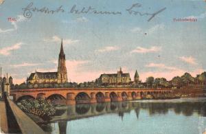 B107592 France Metz Todtenbruecke Bridge Church real photo uk