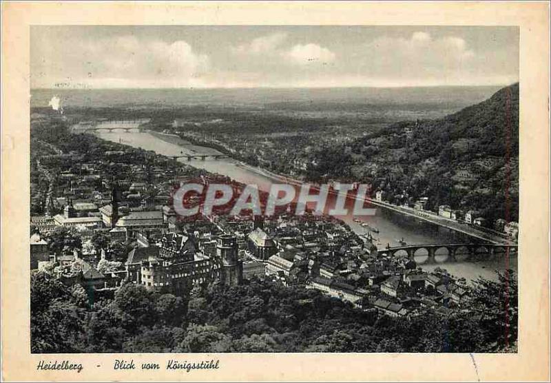 Postcard Modern Heidelberg Blick vom Konigsstuhl