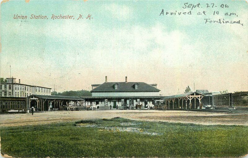 Rochester New Hampshire Union Station Metropolitian 1905 Postcard 21-10676