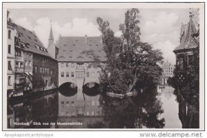 Germany Nuernberg Blick von der Museumsbruecke Real Photo