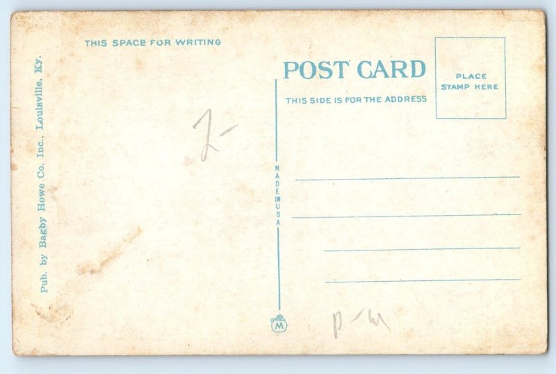 1920 Louisville Kentucky Postcard The Tyler Hotel Building Aerial View Unposted