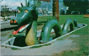 Kelowna BC Ogopogo Okanagan Lake Unused Vintage Postcard G61