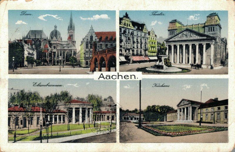 Germany Aachen Dom Theater Elisenbrunnen Kurhaus 04.26