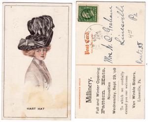 Hart Hat, Millinery, Van Winkle Sisters, Linesville PA
