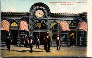 K12/ Providence Rhode Island Postcard c1910 Union Railroad Depot 358
