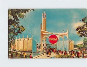 Postcard The Coca-Cola Company Pavilion, New York World's Fair, Queens, NY