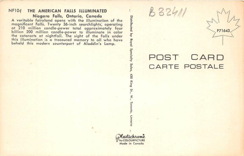B32411 Niagara Falls Ontario   usa