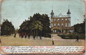 Netherlands Nijmegen Oranje Hotel Spoorstraat Postcard C110