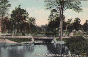 New York Utica The Creek Masnic Home Grounds 1912