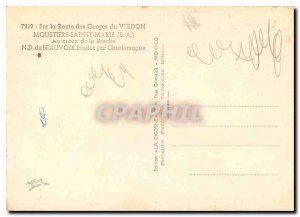 Modern Postcard On the Road Gorges du Verdon Moustiers Sainte Marie BA In the...