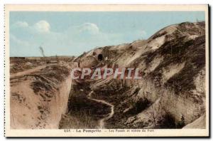 Pompelle - Les Fosses and entrance to the Fort - Old Postcard