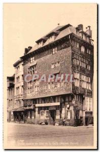 Belgie Belgium liege Old Postcard Old house from the dock of the Goffe (homem...