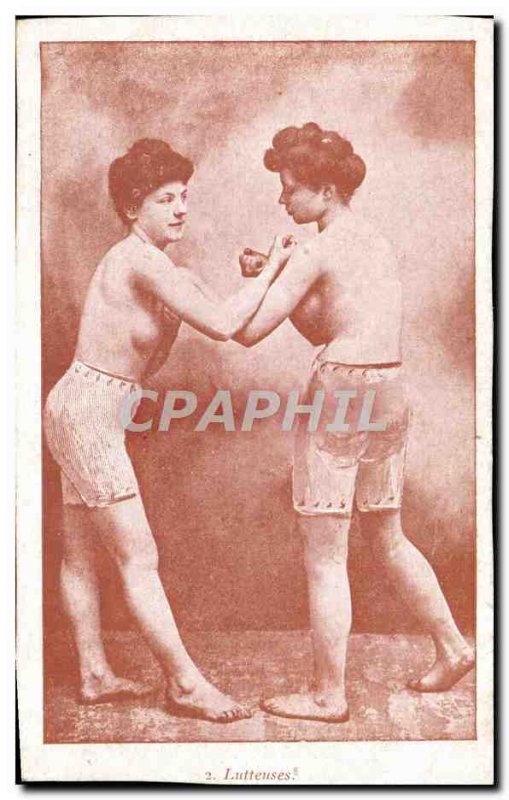 Old Postcard naked women erotic Luteuses