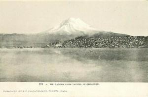 WA, Mount Tacoma, Washington, From Tacoma, E.P. Charleston 278, Undivided back