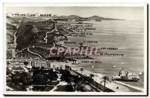 Old Postcard Nice Menton
