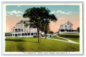 The Poggatticut Shelter Island Heights & Beach New York NY Advertising Postcard