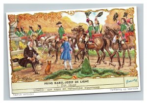 Vintage Liebig Dutch Trade Card - Complete Set of 6 Prince Charles Joseph Ligne