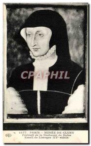 Paris Old Postcard Museum of Cluny Portrait of the Duchess of Guise Email Lim...