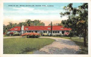 WINTER PARK, FL Florida   HOME of MR IRVING BACHELLER    c1920's Postcard