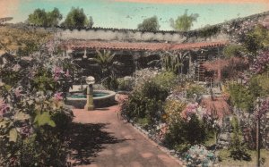 Vintage Postcard 1925 Ramona's Marriage Fountain Place San Diego California CA 