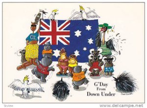 G'Day From Down Under, Flag, By Bruce, Sheila & The Endangered Species Gand, ...