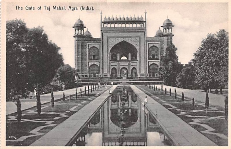 Gate of Taj Mahal Agra India Unused 